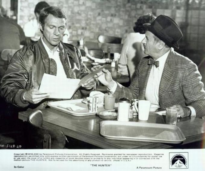 Steve McQueen as 'Papa Thorsen' 
and Eli Wallach as 'Ritchie Blumenthal'